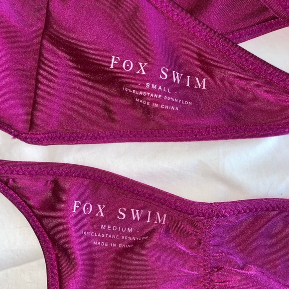 White fox swim bandeau bikini - Picture 3 of 3